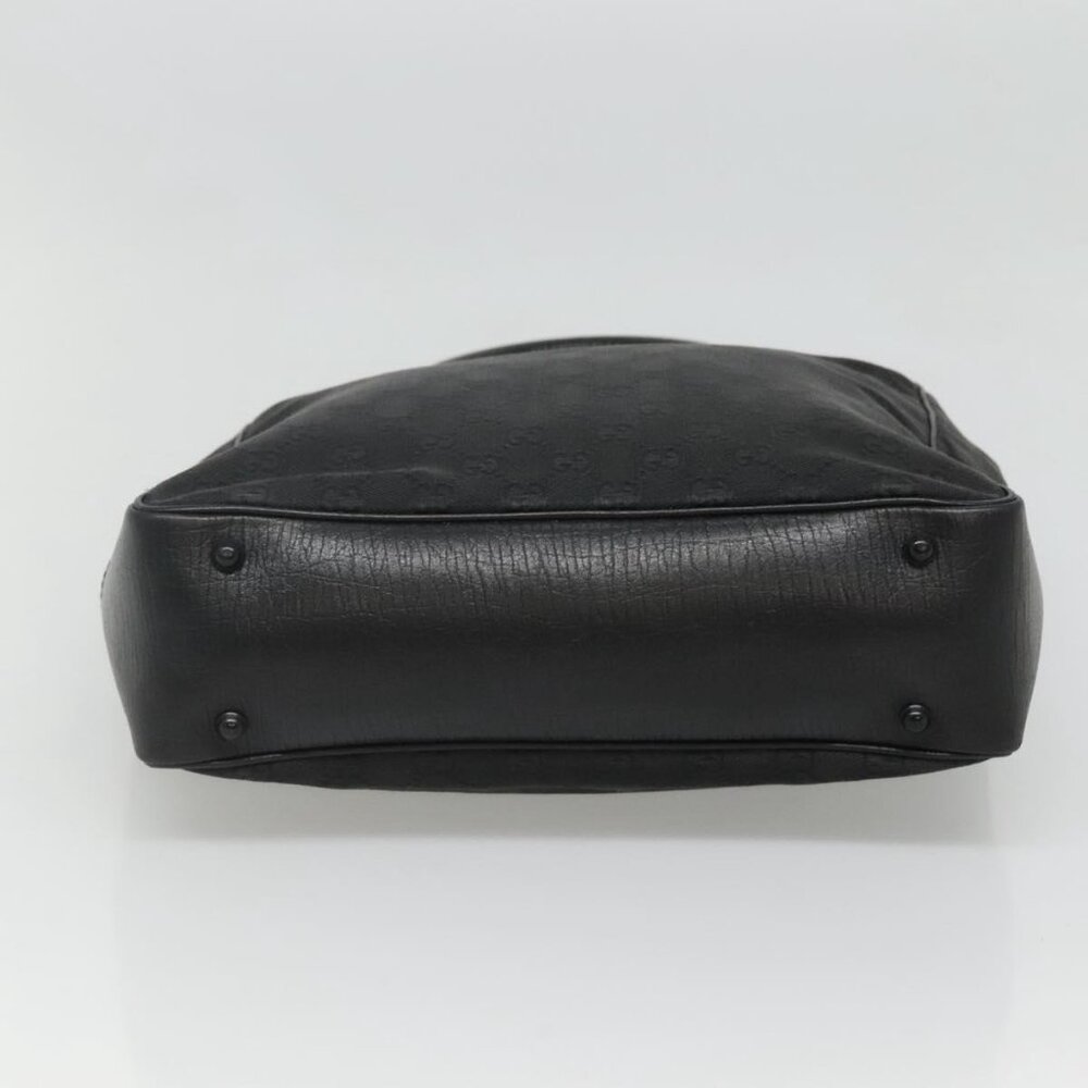 GUCCI GG Canvas Bamboo Tote Bag Black 112530 Auth am8242 - Picture 7 of 16